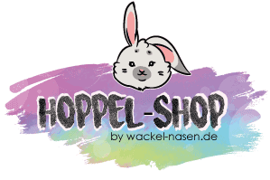 Hoppel-Shop dein Kaninchen-Shop Logo mobil